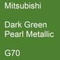 Preview: Mitsubishi, Dark Green Pearl Metallic, G70.